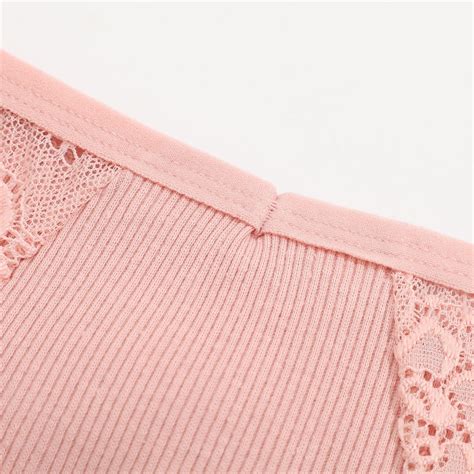 Finetoo Women S Cotton Thong Lace Bikini Panties S Xl Soft Female Lingerie Pcs Set Shopee