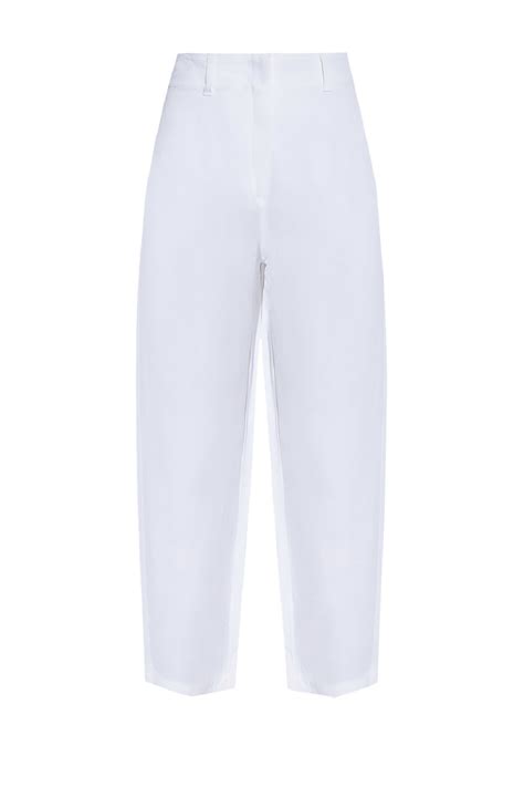 Emporio Armani женские брюки однотонные белый цвет, размер 40, 44, цена ...