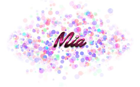 Mia Name Logo - LogoDix