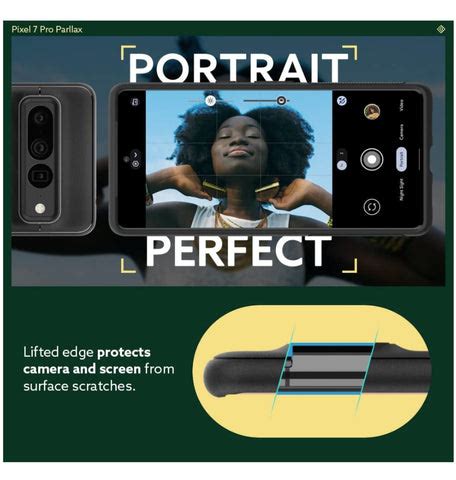 GOOGLE PIXEL 7 PRO PREMIUM PARALLAX SERIES PROTECTIVE CASE MATTE BLACK ...
