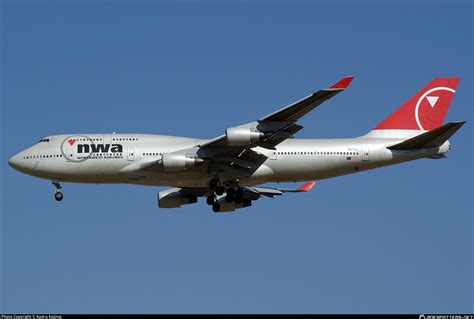 N671US Northwest Airlines Boeing 747 451 Photo By Kaoru Kojima ID