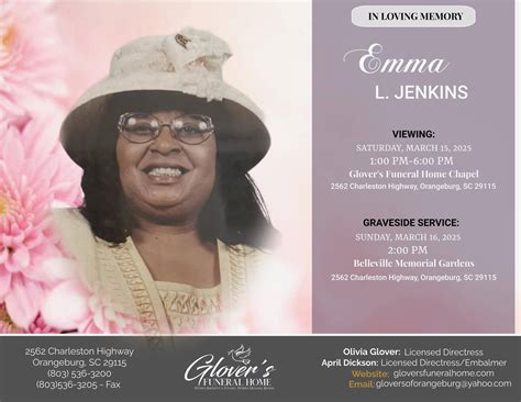 Glover's Funeral Home of Orangeburg | Orangeburg SC