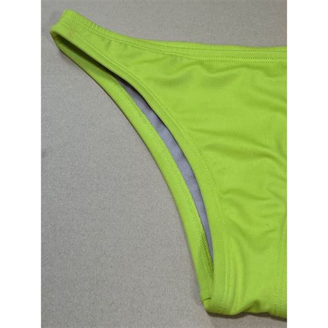 Shade Shore Women S High Leg Extra Cheeky Bikini Bottom Neon