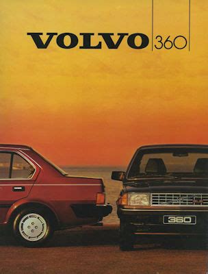 Motor Lit De Volvo 360 Prospekt 1984