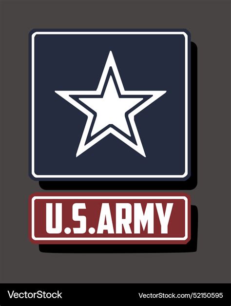 united states  america army star royalty  vector image