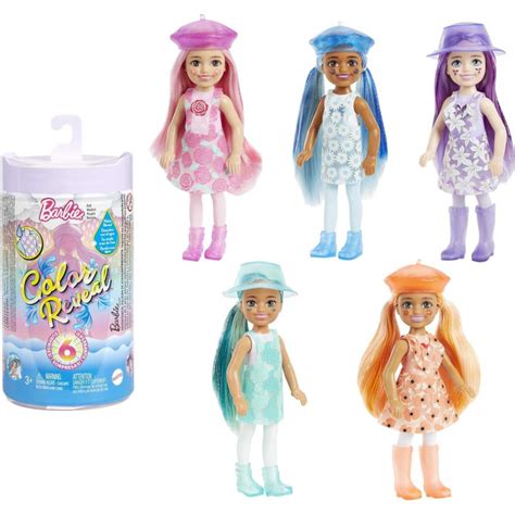 Muñecas Chelsea 3 Serie Lluvia Y Brillos Barbie® Color Reveal™ Hcc86