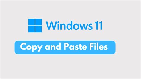 How To Copy Cut And Paste Files In Windows 11 YouTube