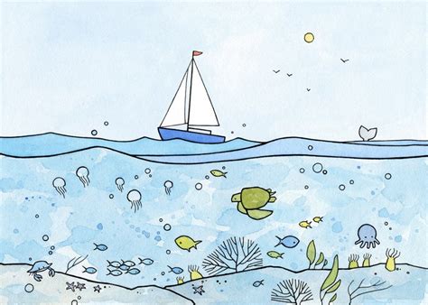 Under The Sea Underwater Ocean Illustrations Studiotuesday