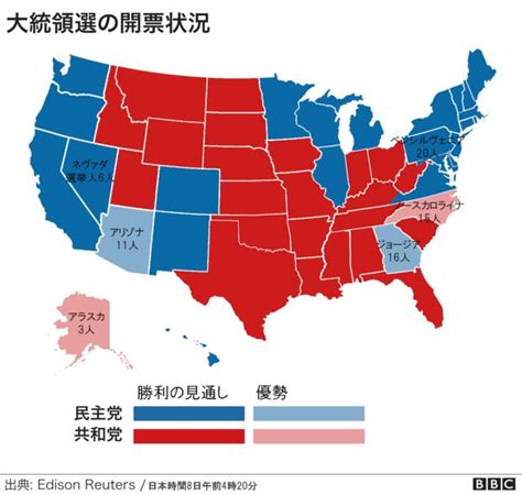 【米大統領選2020】 バイデン氏当選確実に 激戦州で逆転 Bbcニュース