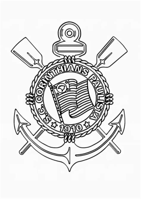 Corinthians Desenho Facil - Desenho Para Colorir Do Corinthians