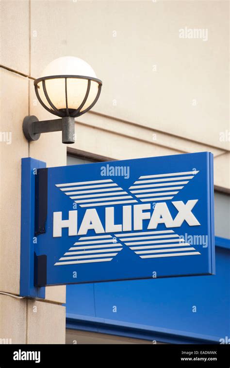Halifax Bank Sign Logo Stock Photo Alamy