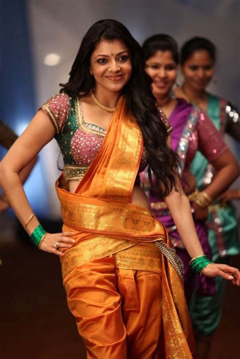 Kajal Agarwal Latest Hot Saree Photos Pics Images Stills Spicy Ammayi