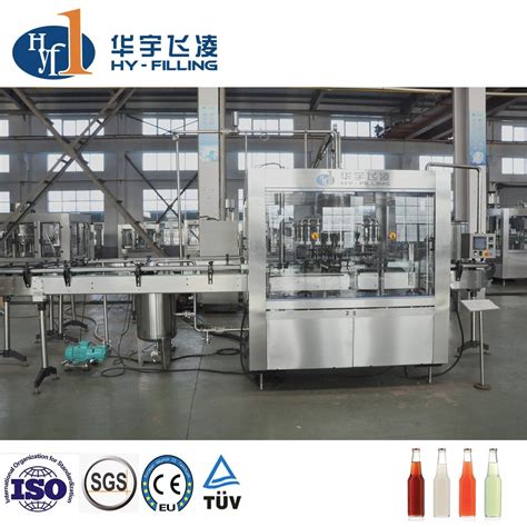 Hot Juice Glass Bottle Filling Machine In Rinser Filler Capper Ropp Ring Screw Crown Cap