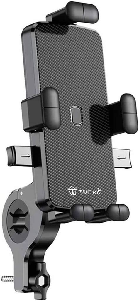 Tantra S15a Mobile Holder For Bikes One Touch Technology Bike Mobile Holder For Maps And Gps