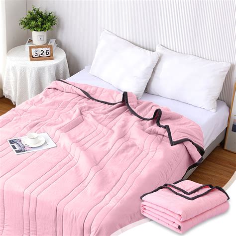 Tepsmf Summer Cooling Blanket For Hot Sleepers Night Sweats Keep Cool Comforter Thin Bed Quilt