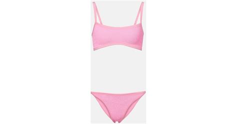 Hunza G Tyler Bikini In Pink Lyst