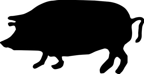 Free Show Pig Silhouette Images Download Free Show Pig Silhouette