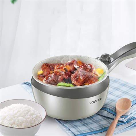 Portable Electric Multi Cooker Multicooker Noodle Cooker Pot Kitchen Mini Hot Pot Hotpot Steamer