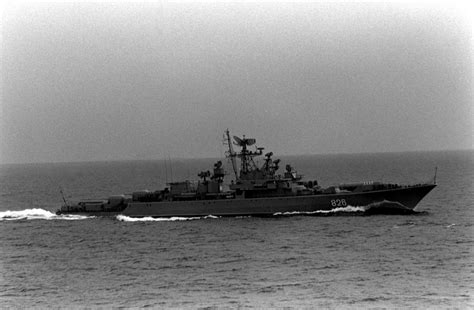 A Starboard Beam View Of A Soviet Krivak II Class Guided Missile