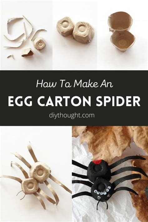 Egg Carton Spiders - diy Thought