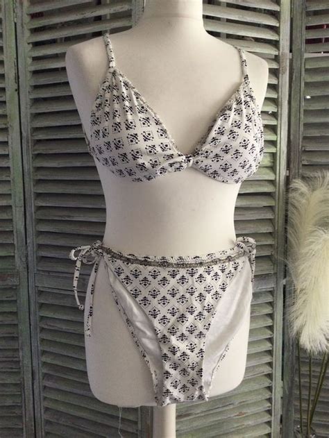 Bikini Maillot De Bain Blanc Marin Perles H B NEUF Neu Und Originalverpackt In Agiez