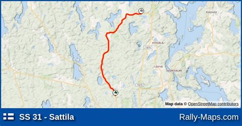 Karte Wp Sattila Lakes Rally Wrc Rallyekarte De