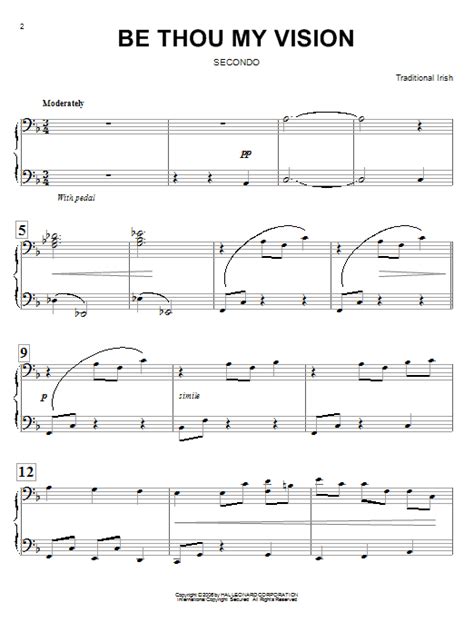 Be Thou My Vision Mary E Byrne Piano Duet