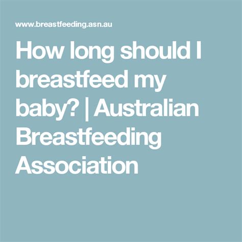 How Long Should I Breastfeed My Baby Breastfeeding Breastfed Baby