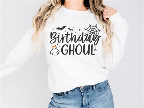 Birthday Ghoul Svg Girl Birthday Svg Halloween Birthday Svg Cute