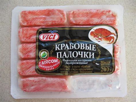Крабовые палочки Vici: состав, калорийность, производитель