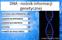 DNA nośnik informacji genetycznej