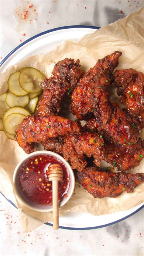 Crispy Hot Honey Chicken Tenders Dished By Kate