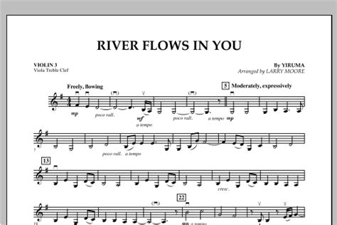 Sheet Music River Flows In You Violin River Flows In You For Violin By Yiruma Digital