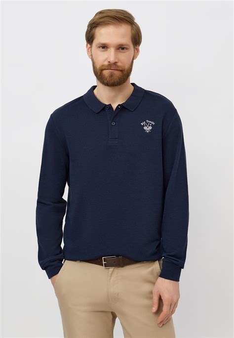 Поло Modis, цвет: синий, MP002XM00HLN — купить в интернет-магазине Lamoda