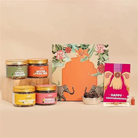 Buy Send Artisnal Rakhi N Bhaiya Bhabhi Royal Hamper Online Fnp