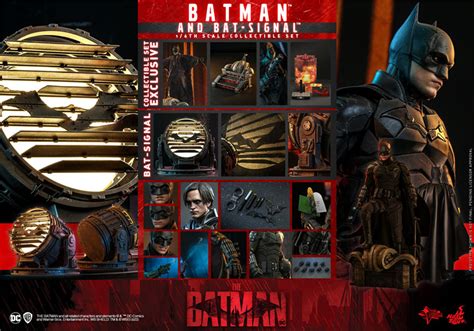 In Stock Hot Toys Mms The Batman Batman With Bat Signal New Unopened