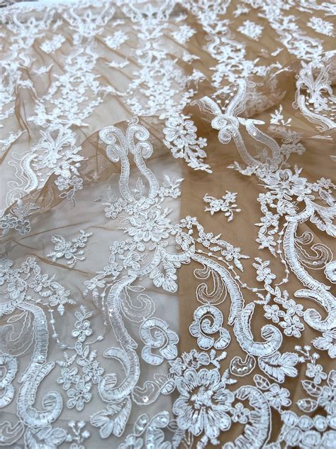 Dantel Cu Broderie Nude Cu Model Alb Cm Shop Textile