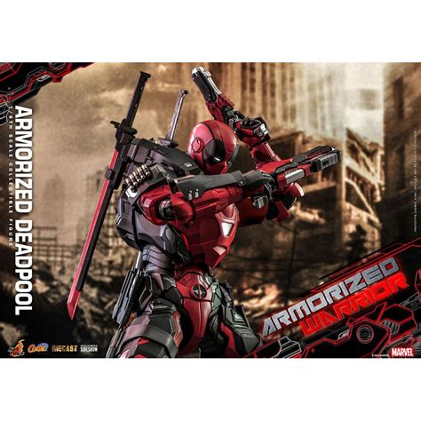Hot Toys Marvel Armorized Warrior Armorized Deadpool Figurine