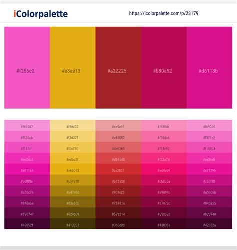 1 Mexican Red And Jazzberry Jam Color Palettes And Gradient Ideas Icolorpalette