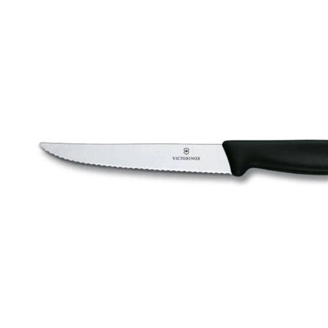 COLTELLO VICTORINOX DA TAVOLA SEGHETTATO LAMA ACCIAIO Cm 12 A PUNTA