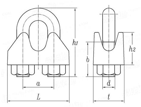 DIN 741 - 1972Wire rope clamps for cable end connections