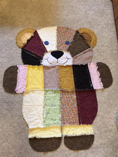 Flannel Teddy Bear Rag Quilt Have This Pattern0 Rag Quilt Quilt