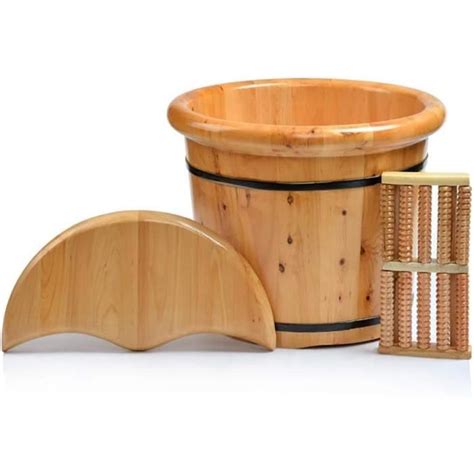 Tonneau En Bois Bain De Pieds Pour Adultes Tonneau De Bain De Pieds En