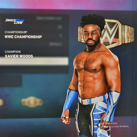 In My Universe mode Xavier Woods tur the Wwe Champion!Ypu Just Love To