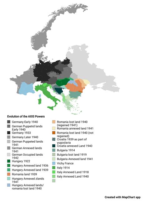 Evolution of the AXIS Powers : r/MapChart