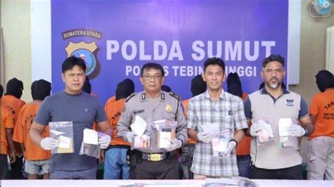 Polres Tebing Tinggi Tangkap 17 Pelaku Narkoba Selama Seminggu Ini