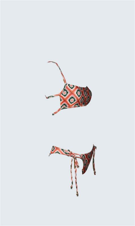 Bikini Nina Patch Flores Praia Brava