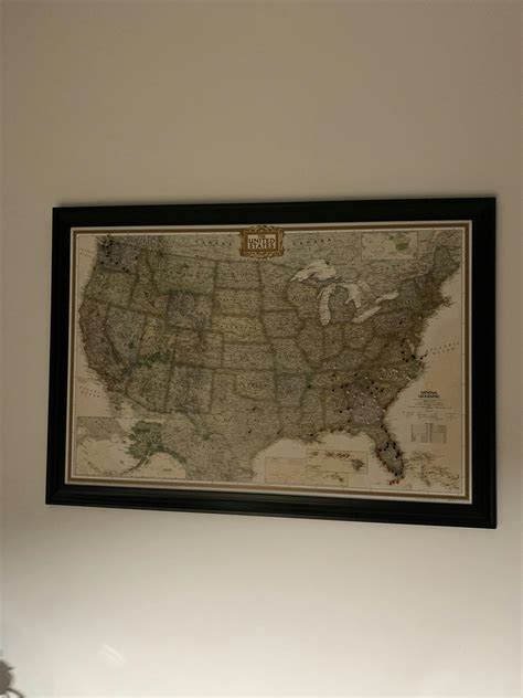 National Geographic US Map | United States Wall Map for Sale - Push Pin ...