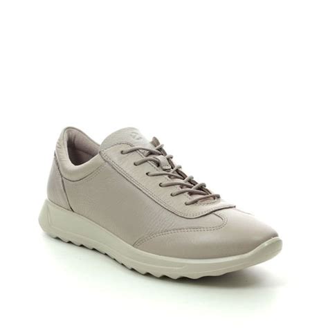 ecco flexure runlace beige leather trainer county shoes dorchester