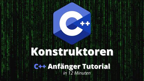 C Konstruktor C Programmieren F R Anf Nger Youtube